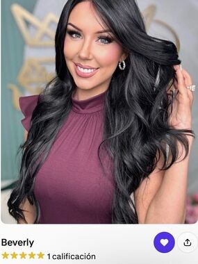 Everly Long Wavy Jet Black Wig
